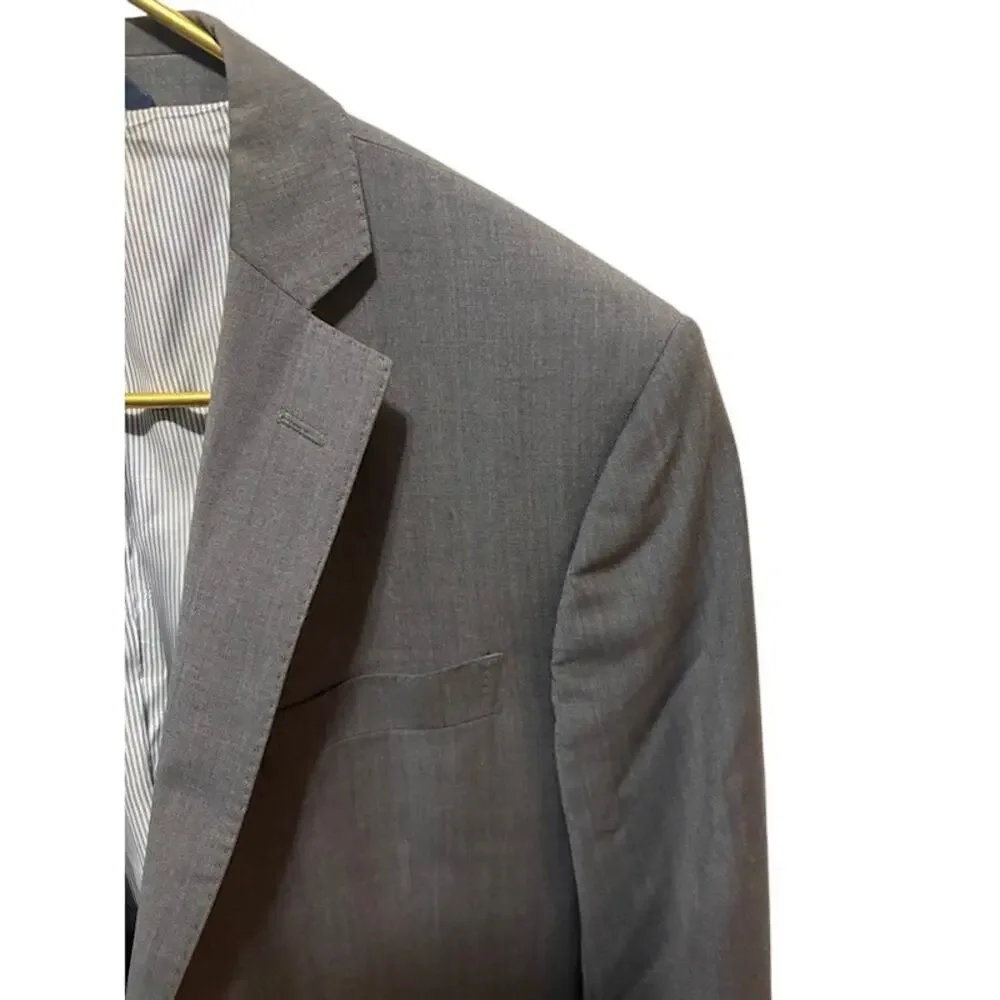 Brooks Brothers Explorer Regent Blazer Mens Gray Wool Suit Jacket size 42